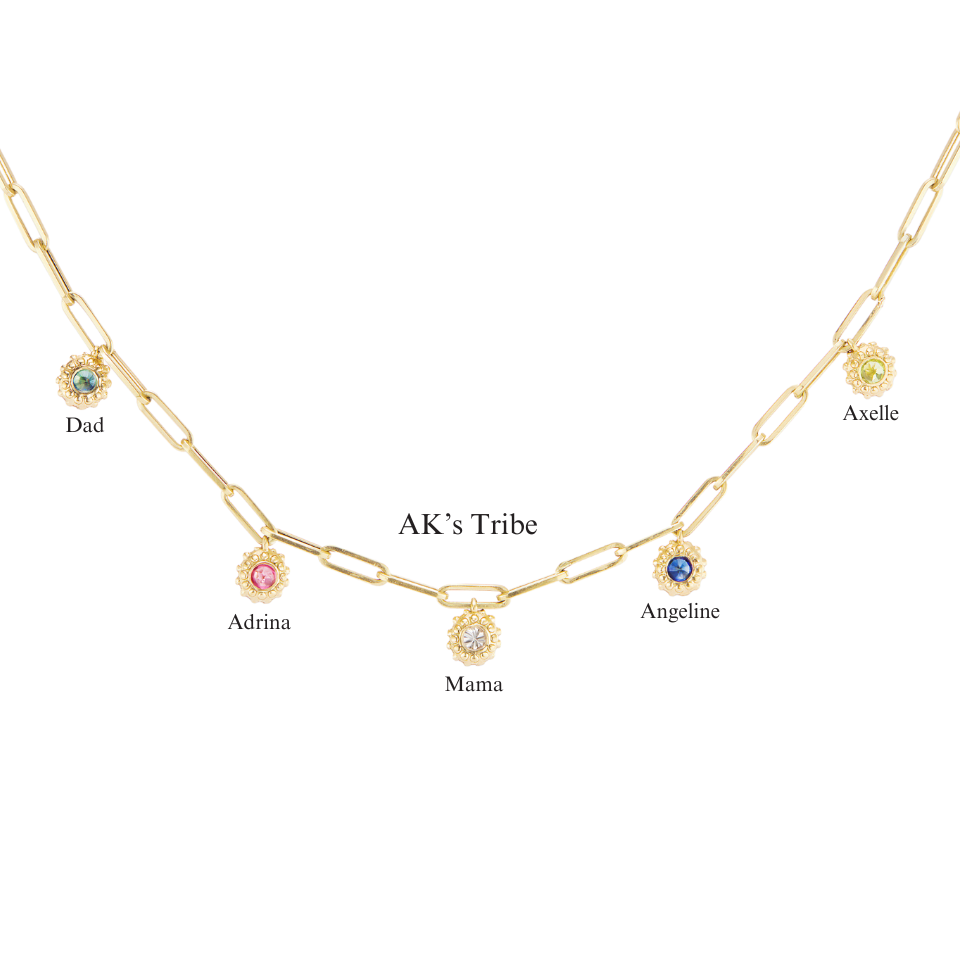 'Tribe' Paperclip Gold Chain