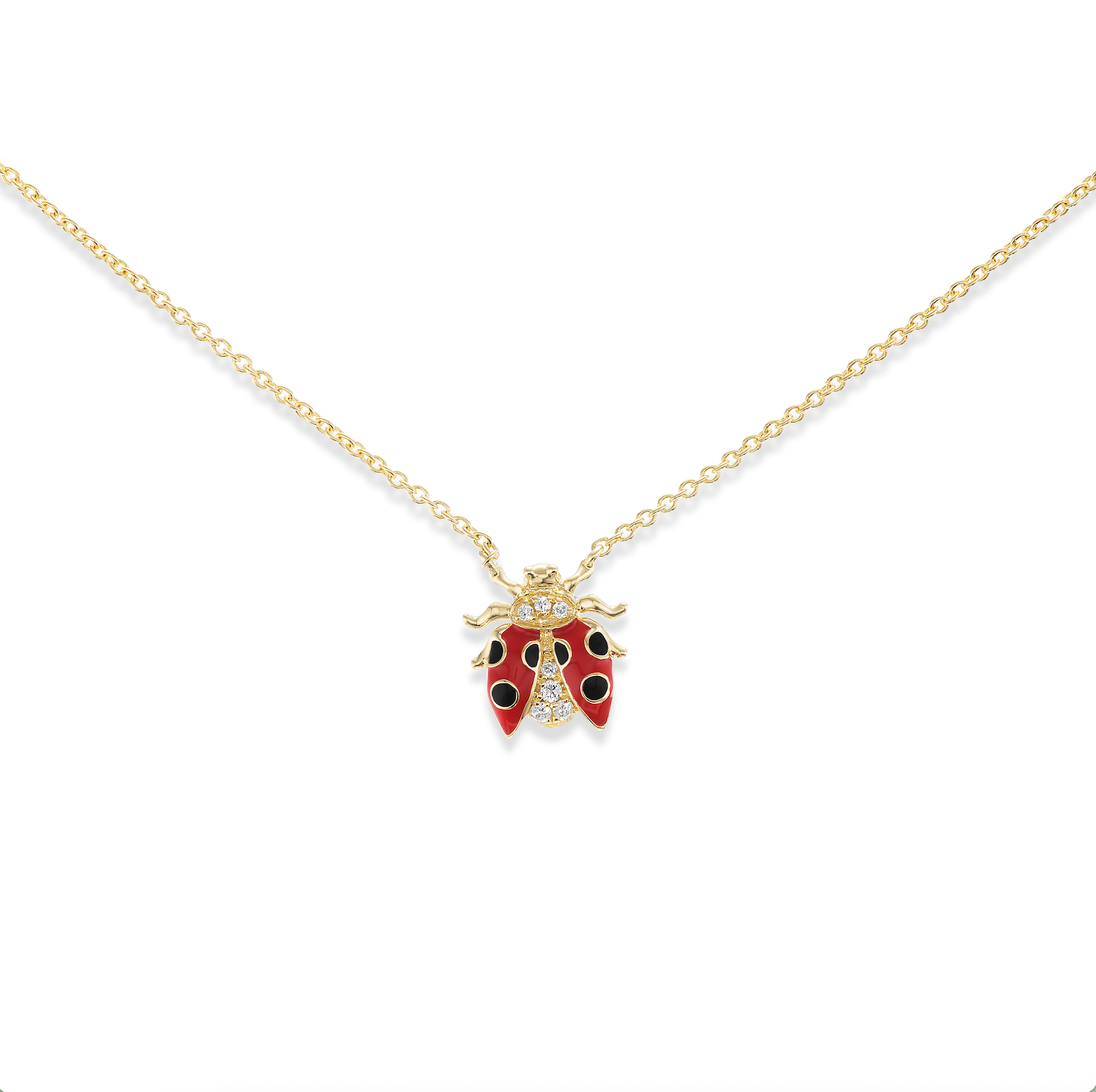 4 Elements Ladybug Charm Necklace