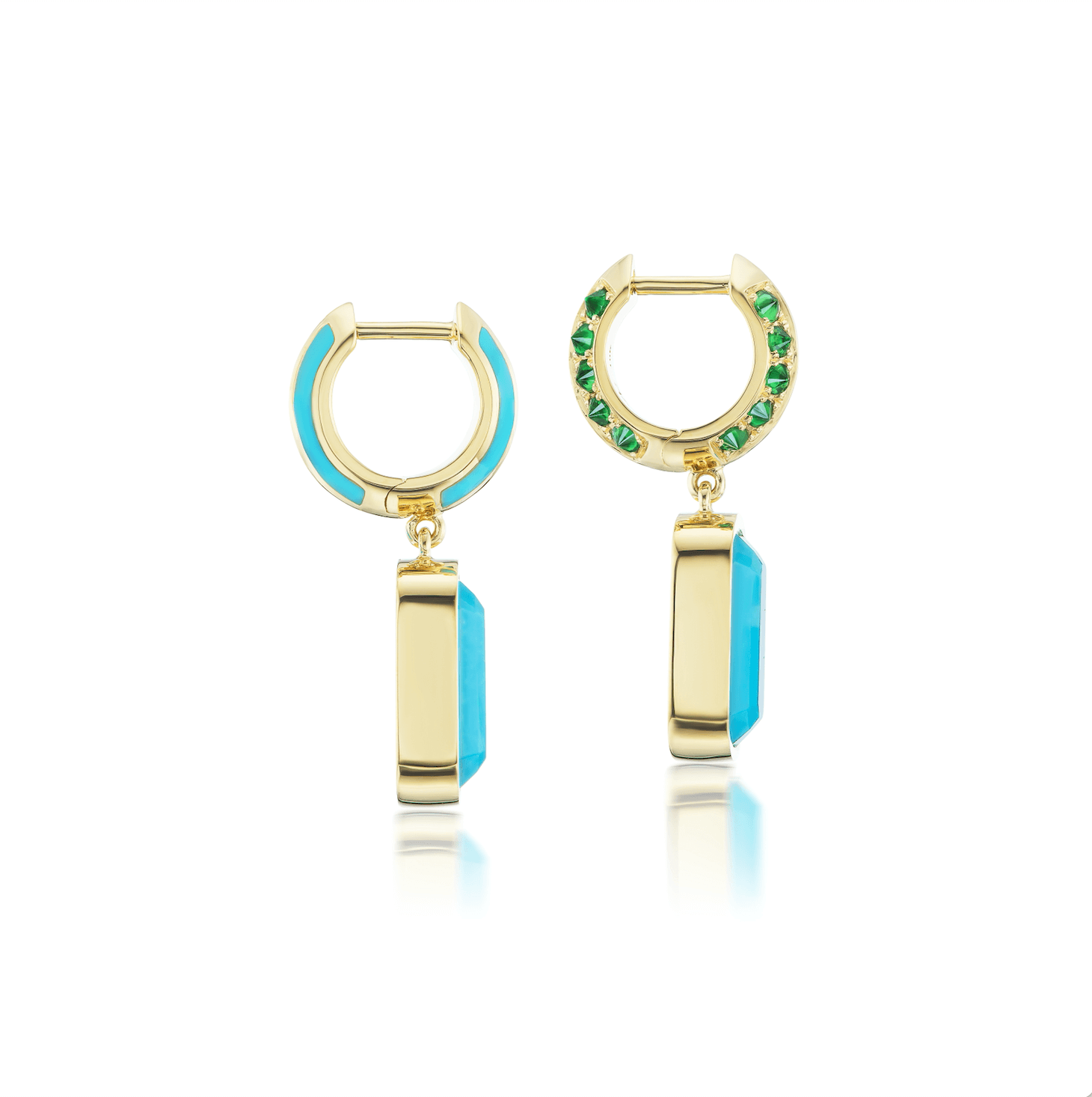 'Sweet, Happy Life' Tsavorite Garnet Drop Earrings