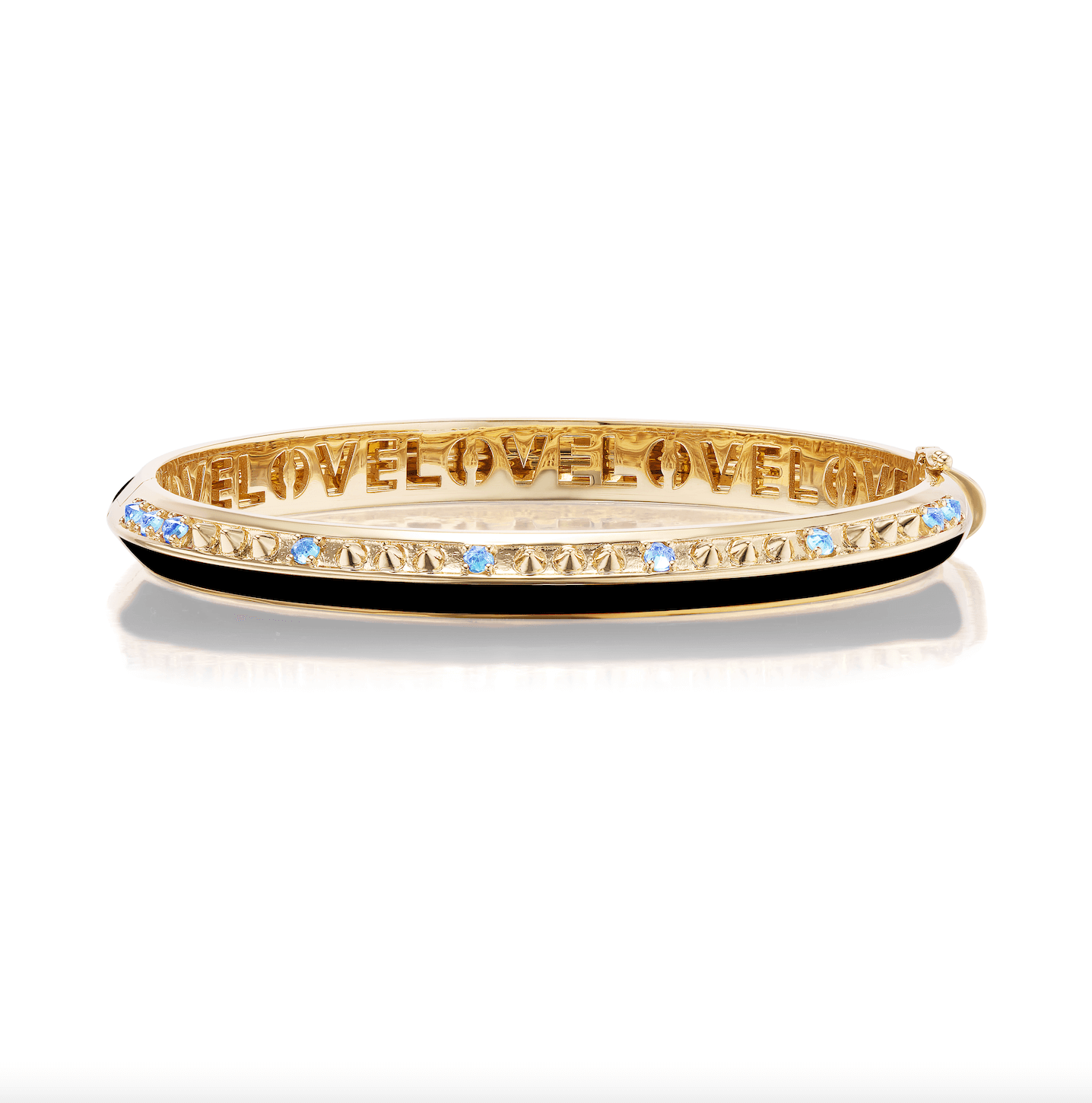 'Sweet, Happy Life' Blue Topaz Bangle