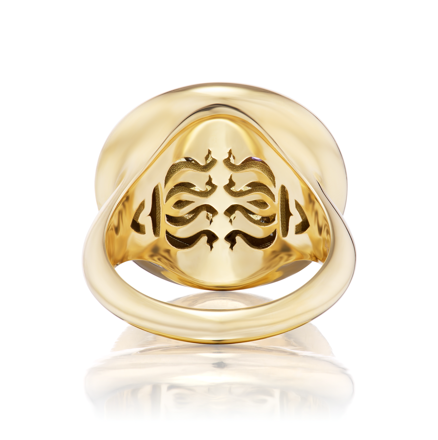 Impeccable Words White Wisdom Signet Ring