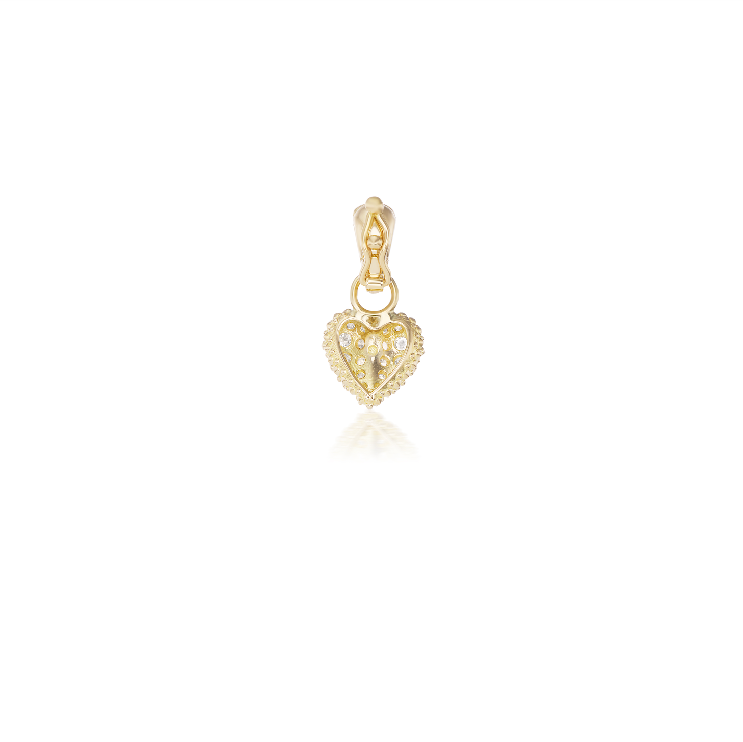 'Pierce Your Heart' Pink Sapphire Heart Charmlette Pendant