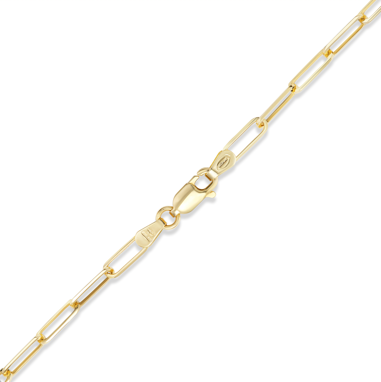 'California Dreaming' Diamond Solitaire & Paperclip Chain Necklace