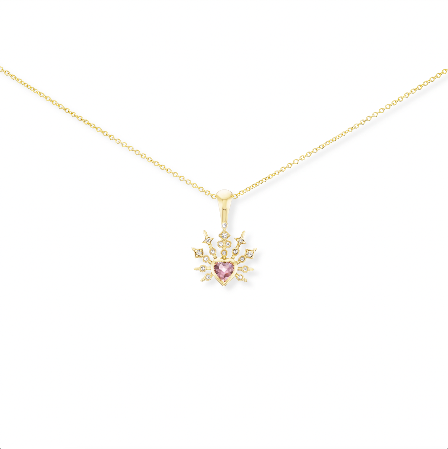 Impeccable Words Love Yellow Gold Necklace