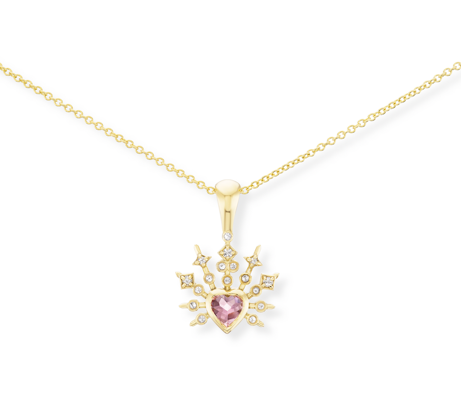 Impeccable Words Love Yellow Gold Necklace
