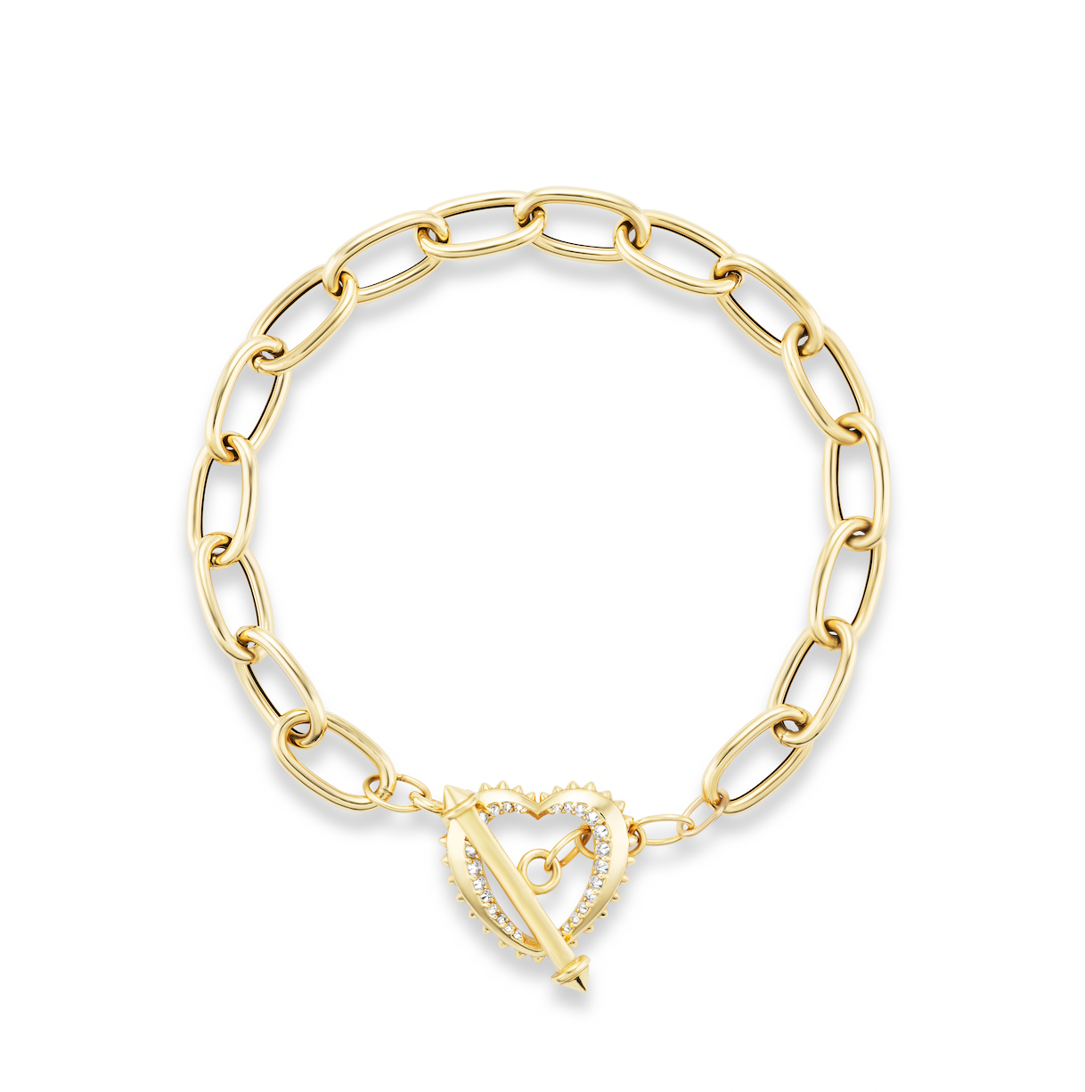 Heartitude Mini Gold and Diamond Bracalet