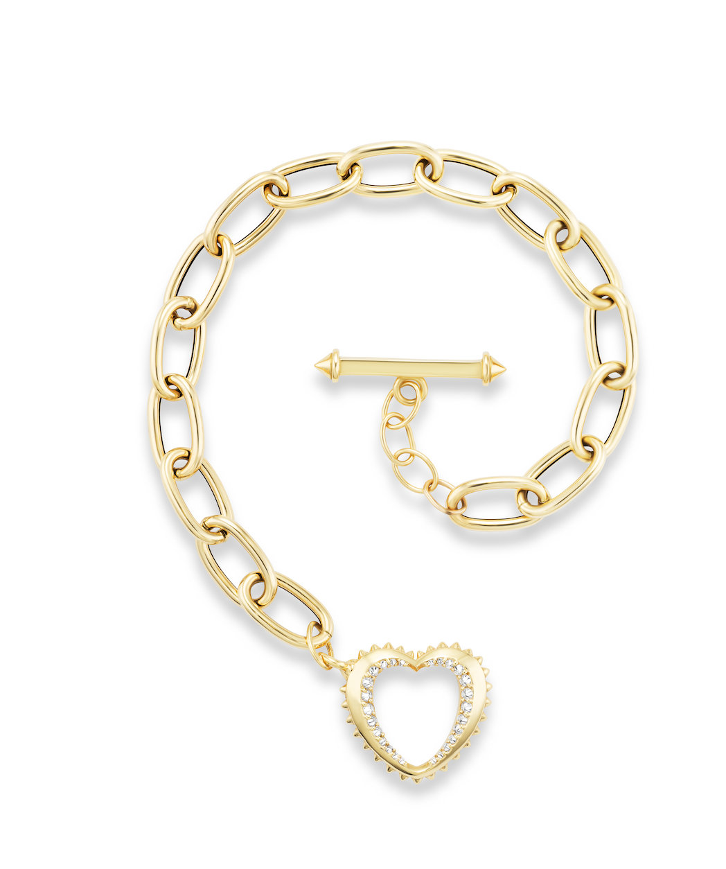 Heartitude Mini Gold and Diamond Bracalet
