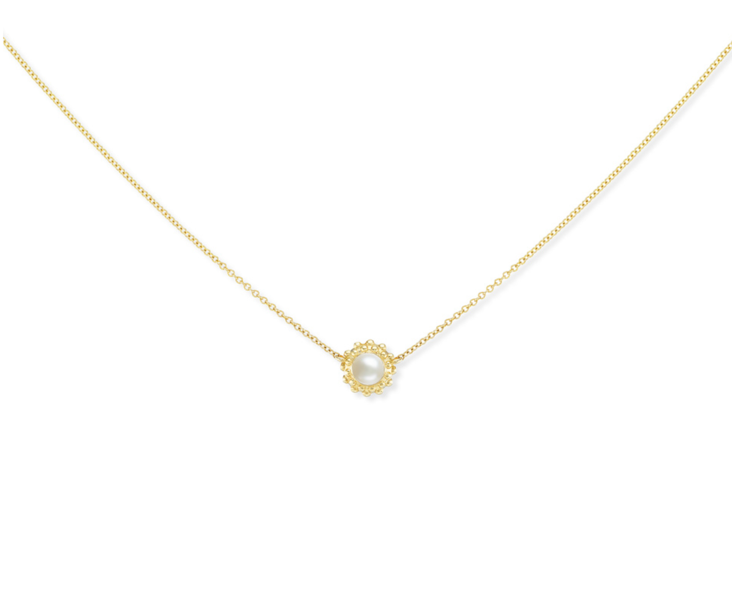 'California Dreaming' Pearl Solitaire Necklace