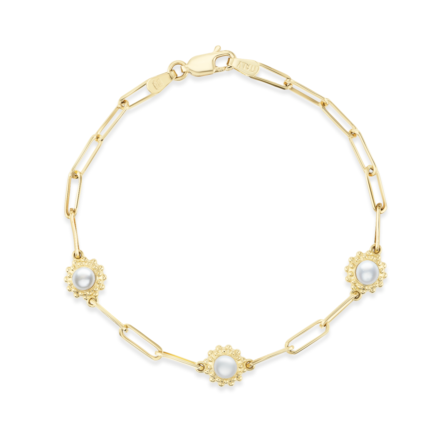 'California Dreaming' Pearl Solitaire Bracelet