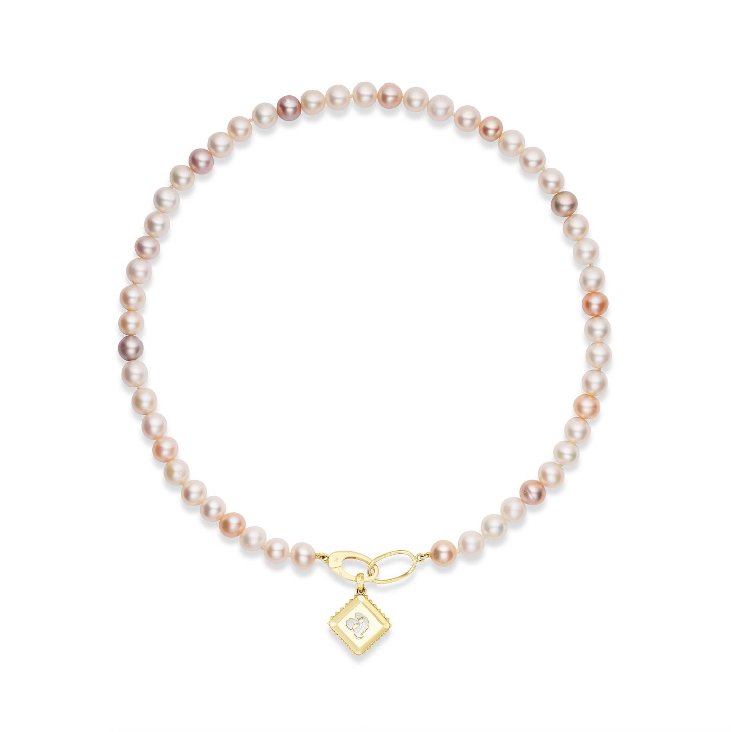 Charm-ing Pink Blush Pearl Necklace