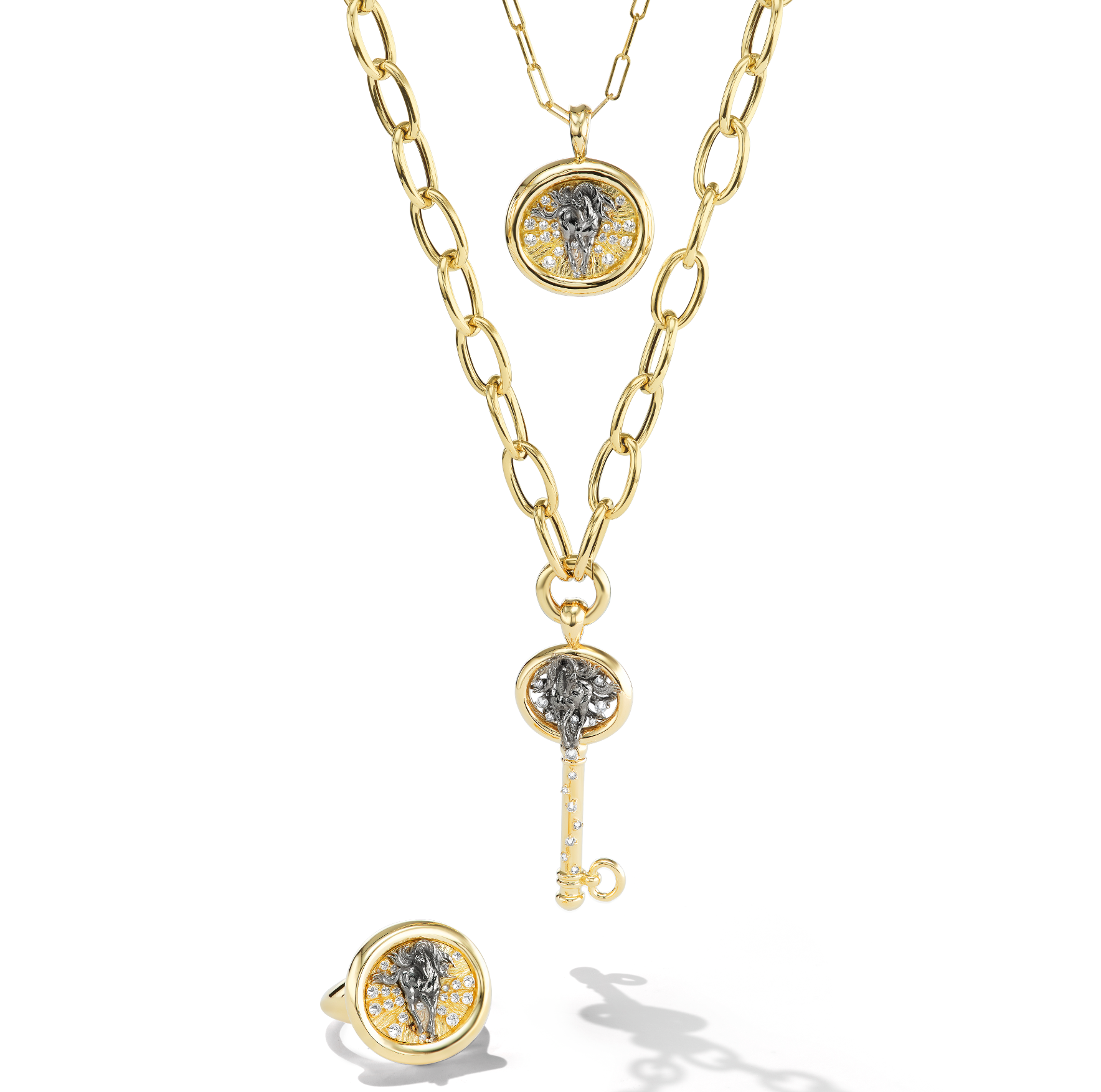 Impeccable Words Strength Signet Pendent