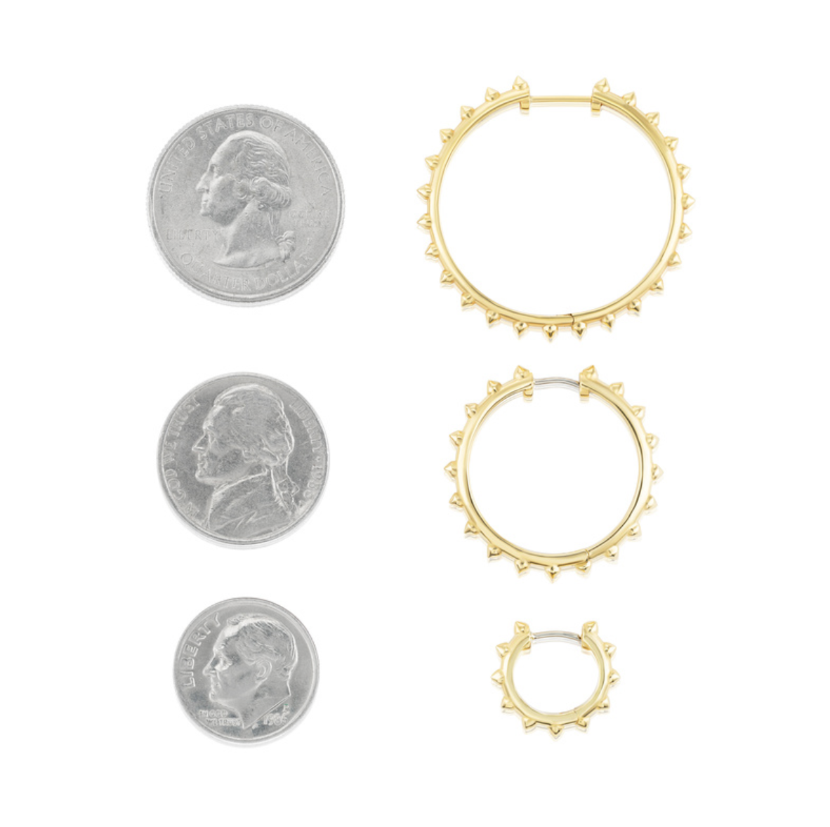 Attitude 'Adrina Loves a Hoop' Medium Gold Hoop Earrings
