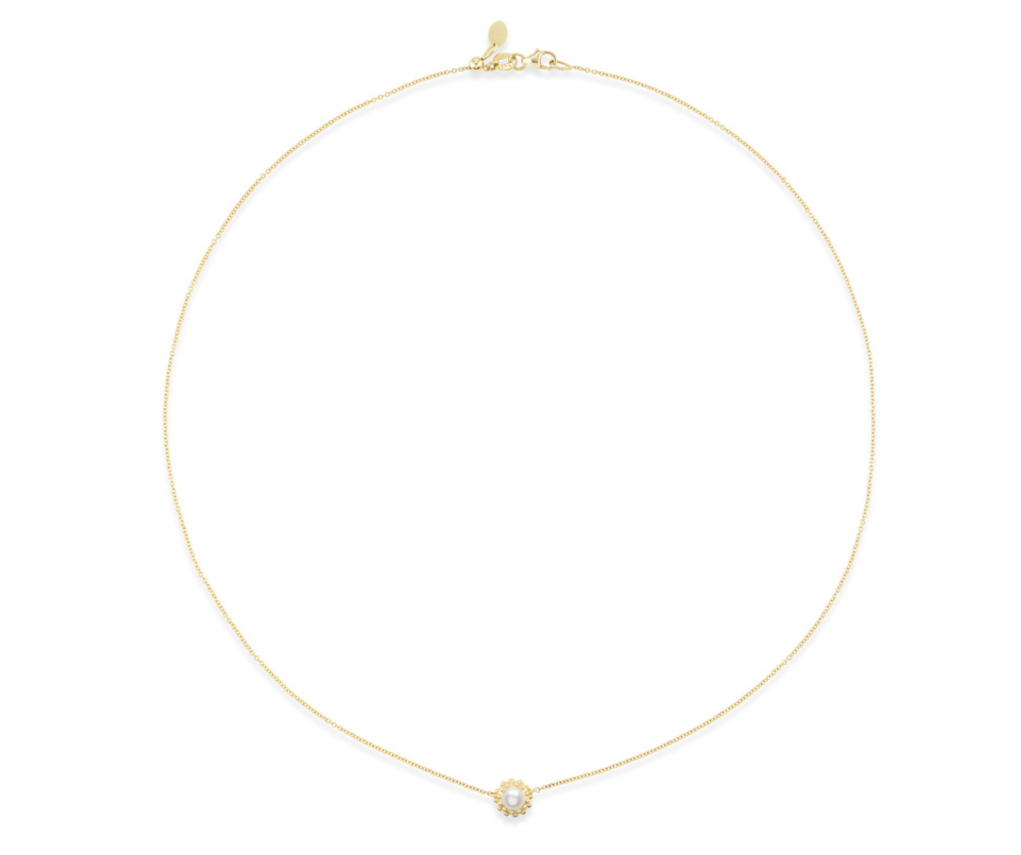 'California Dreaming' Pearl Solitaire Necklace