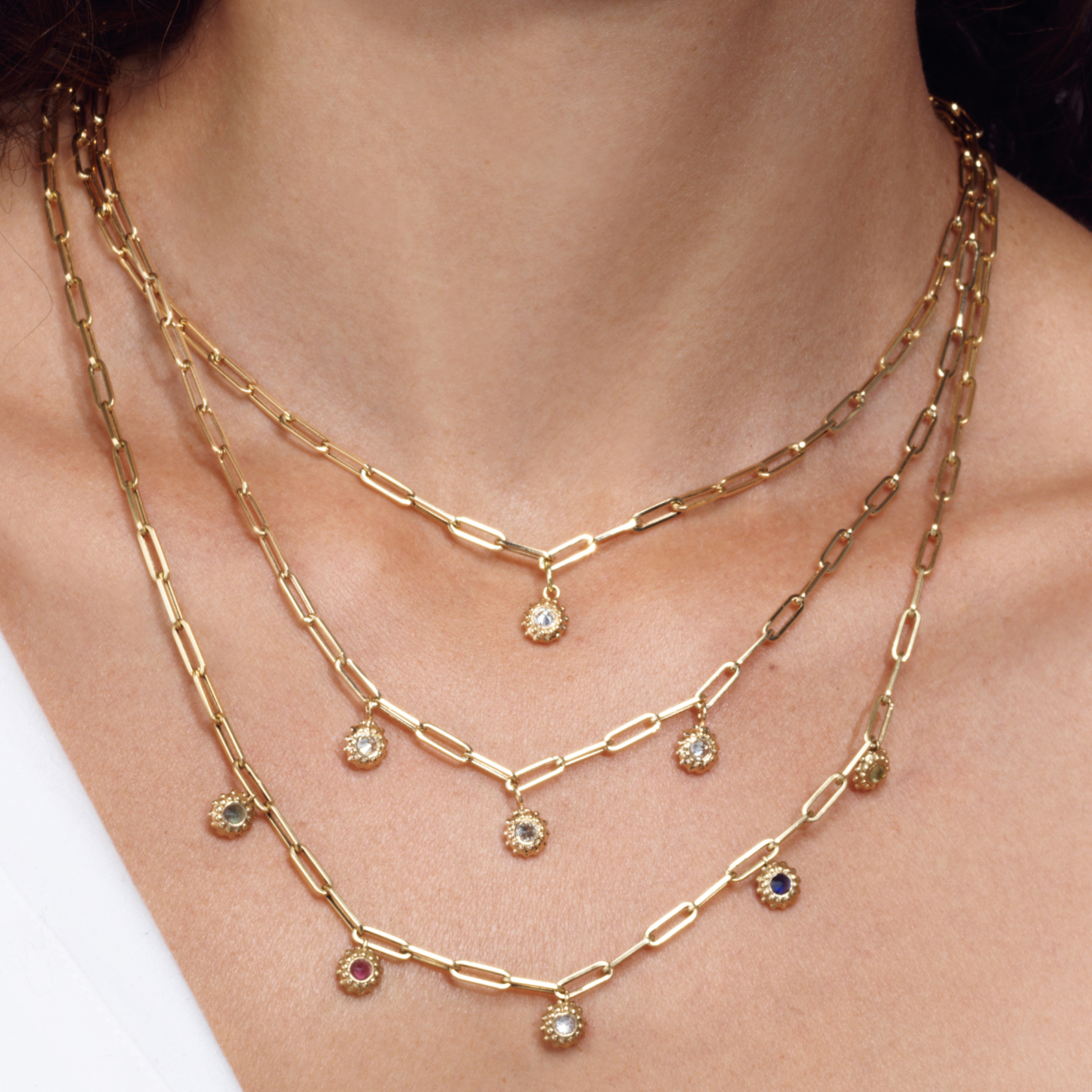 'Tribe' Paperclip Gold Chain