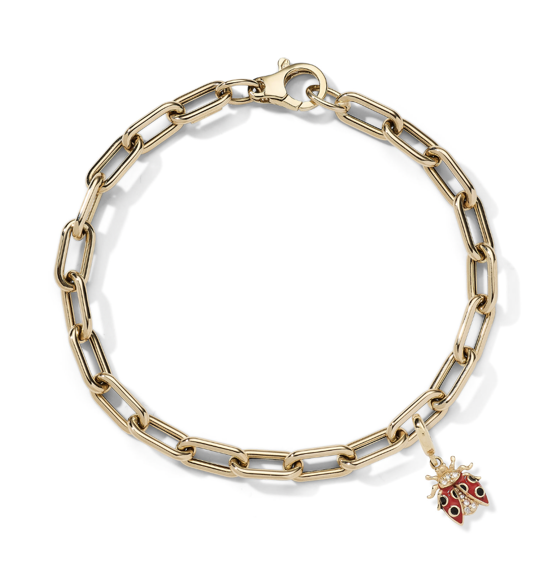 AnaKatarina 18k gold bracelet personalized with charms