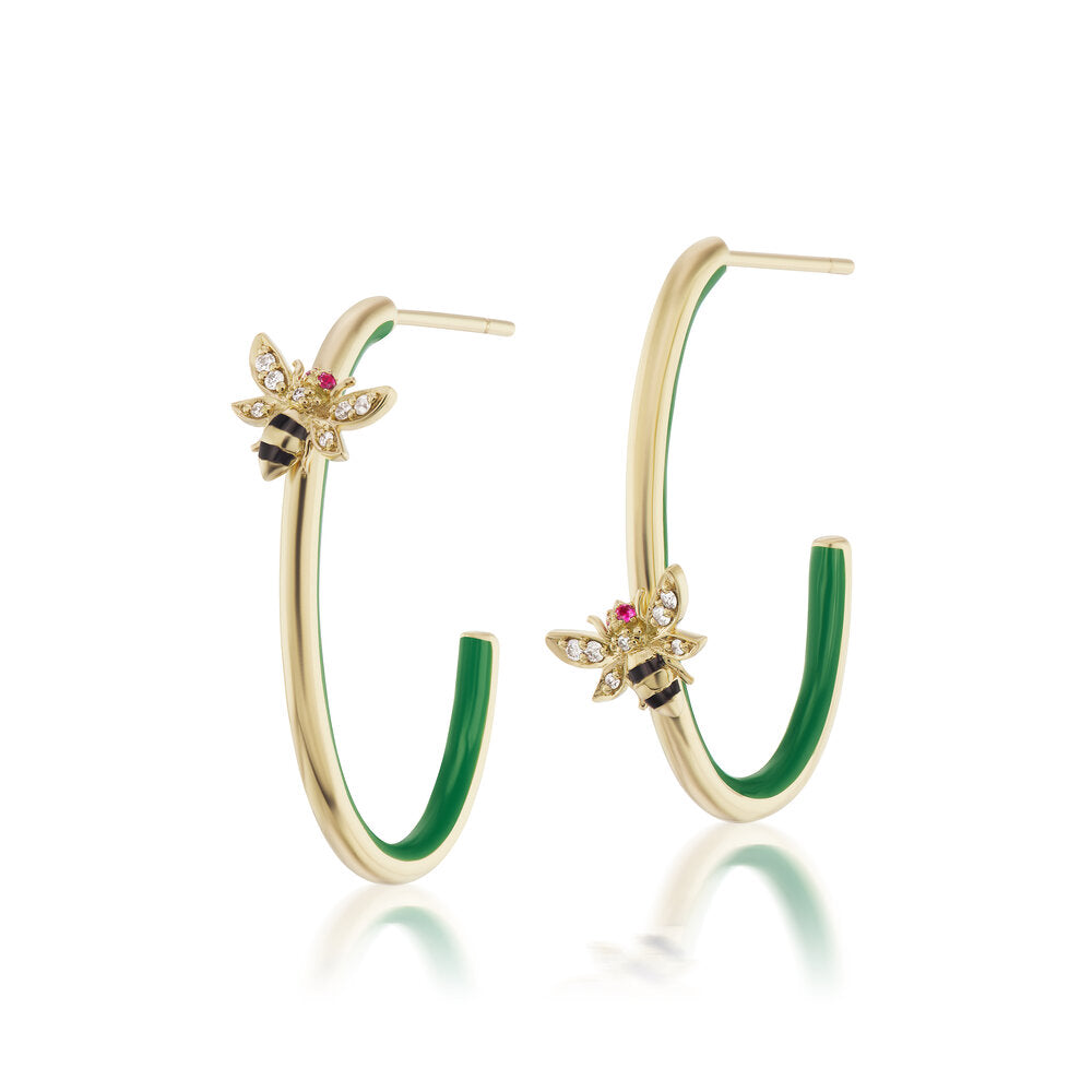 4 Elements: 'Earth' Hoop Earrings