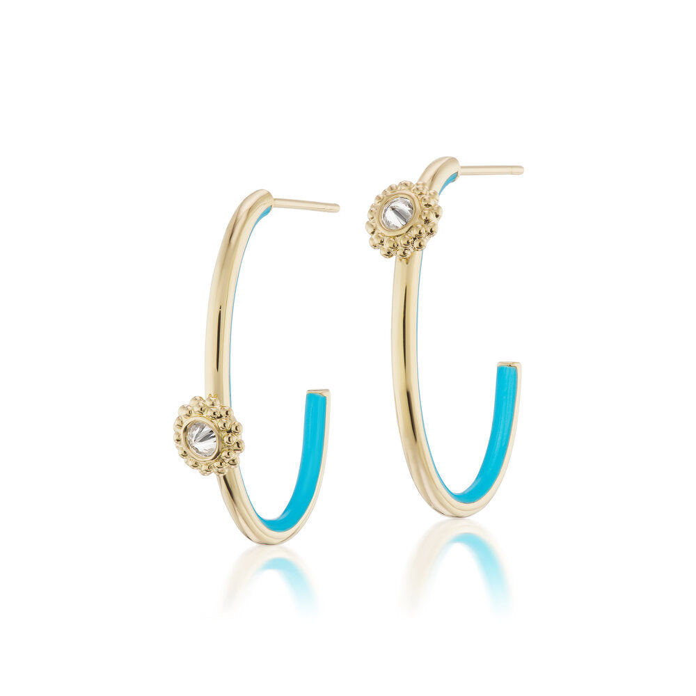 4 Elements: 'Water' Hoop Earrings