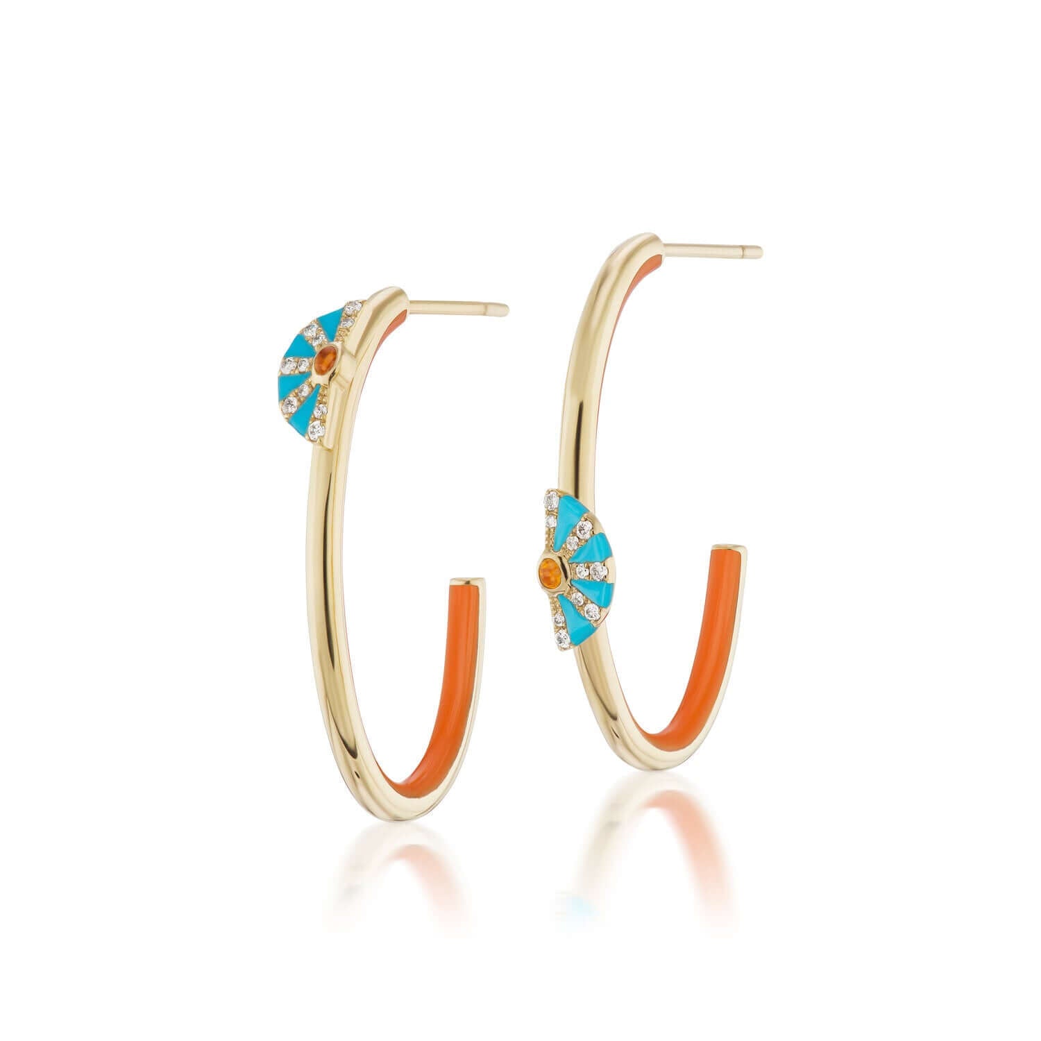 4 Elements: 'Fire' Hoop Earrings