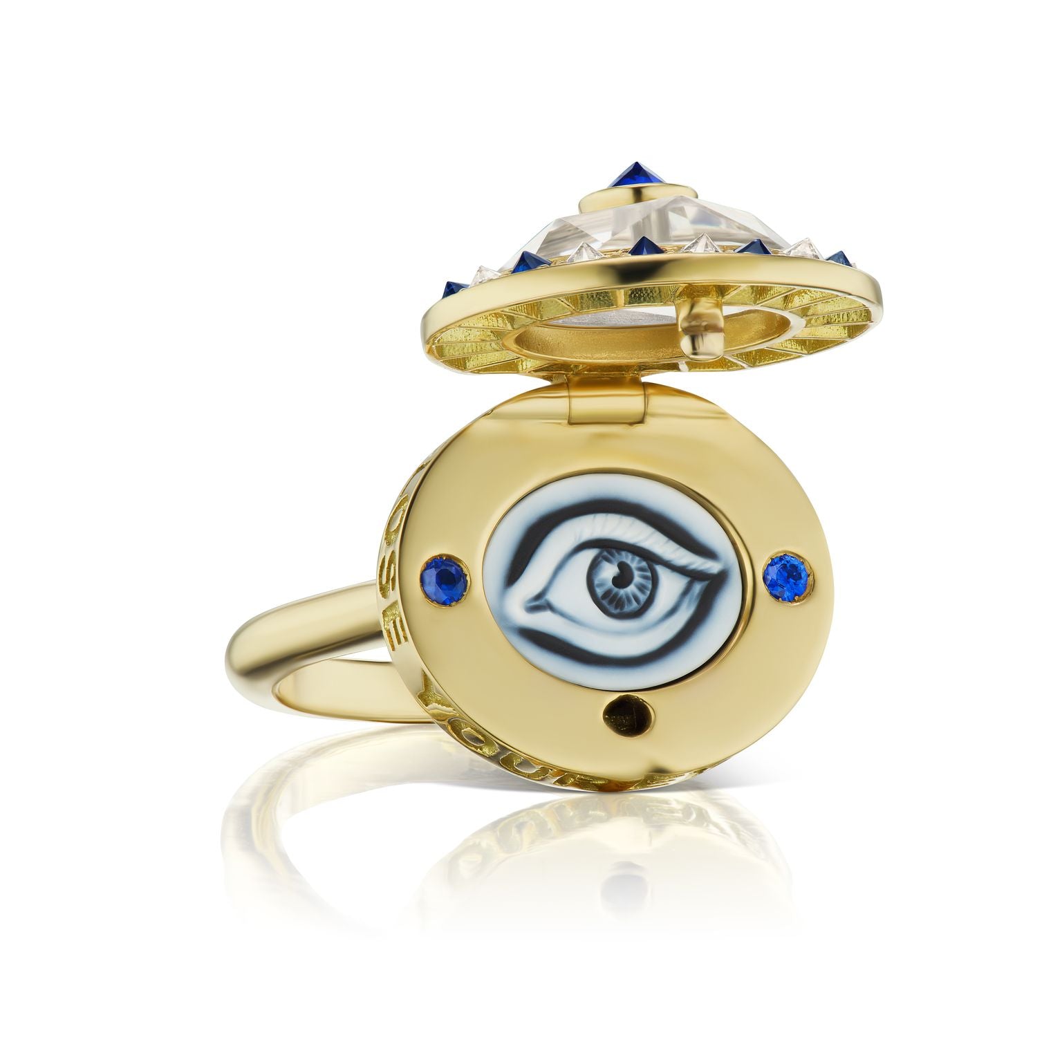 Eye Love Locket Ring