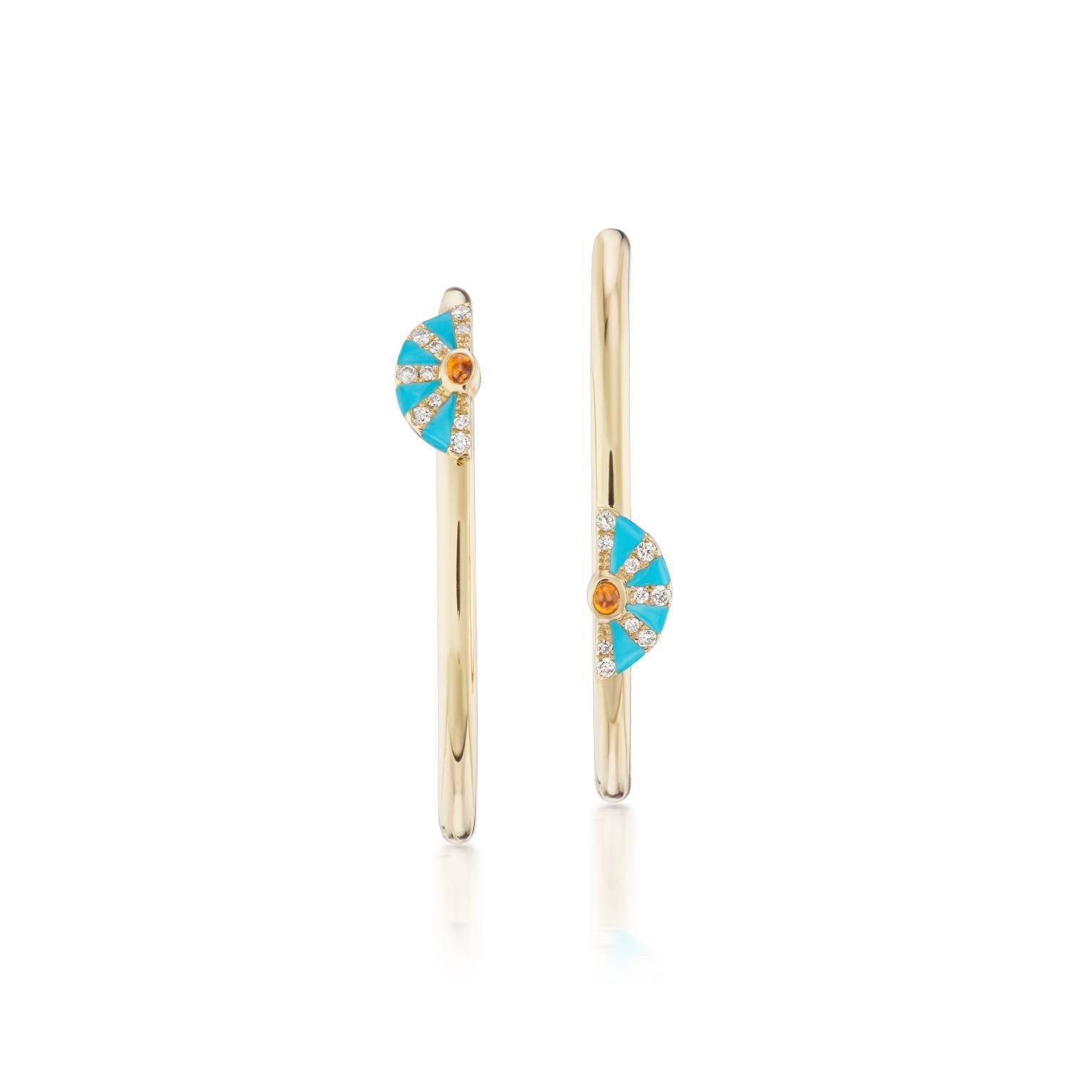 4 Elements: 'Fire' Hoop Earrings