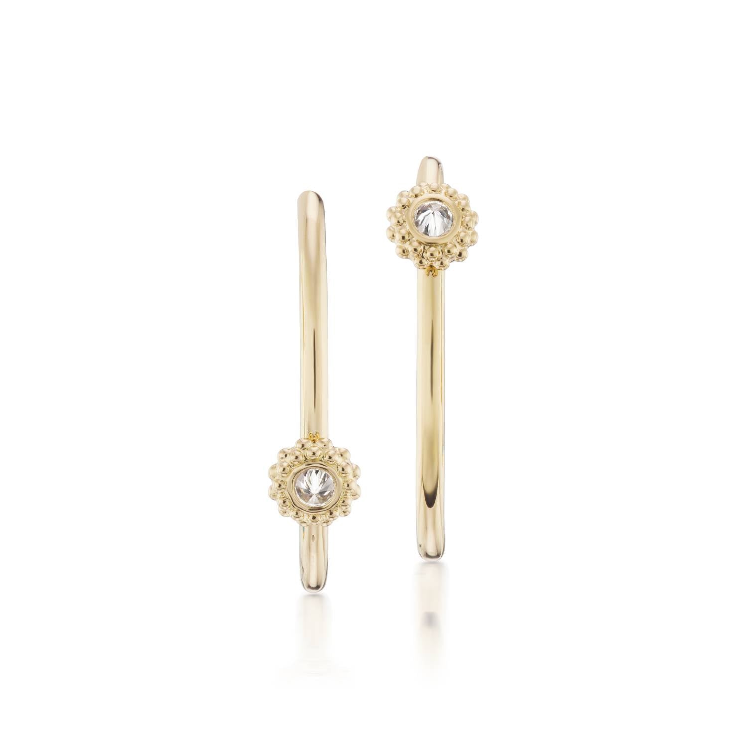 4 Elements: 'Water' Hoop Earrings