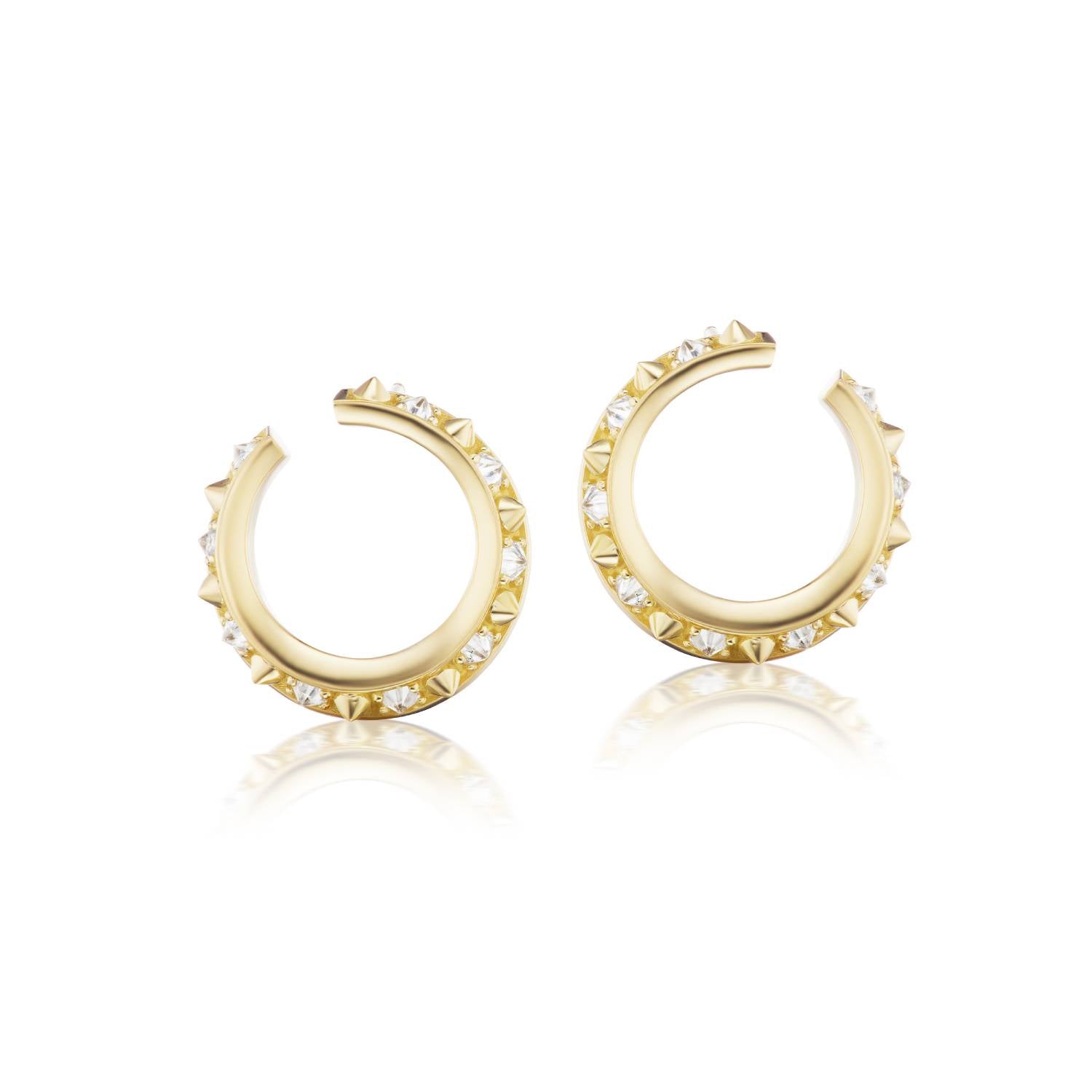 Attitude Diamond Twist Hoops