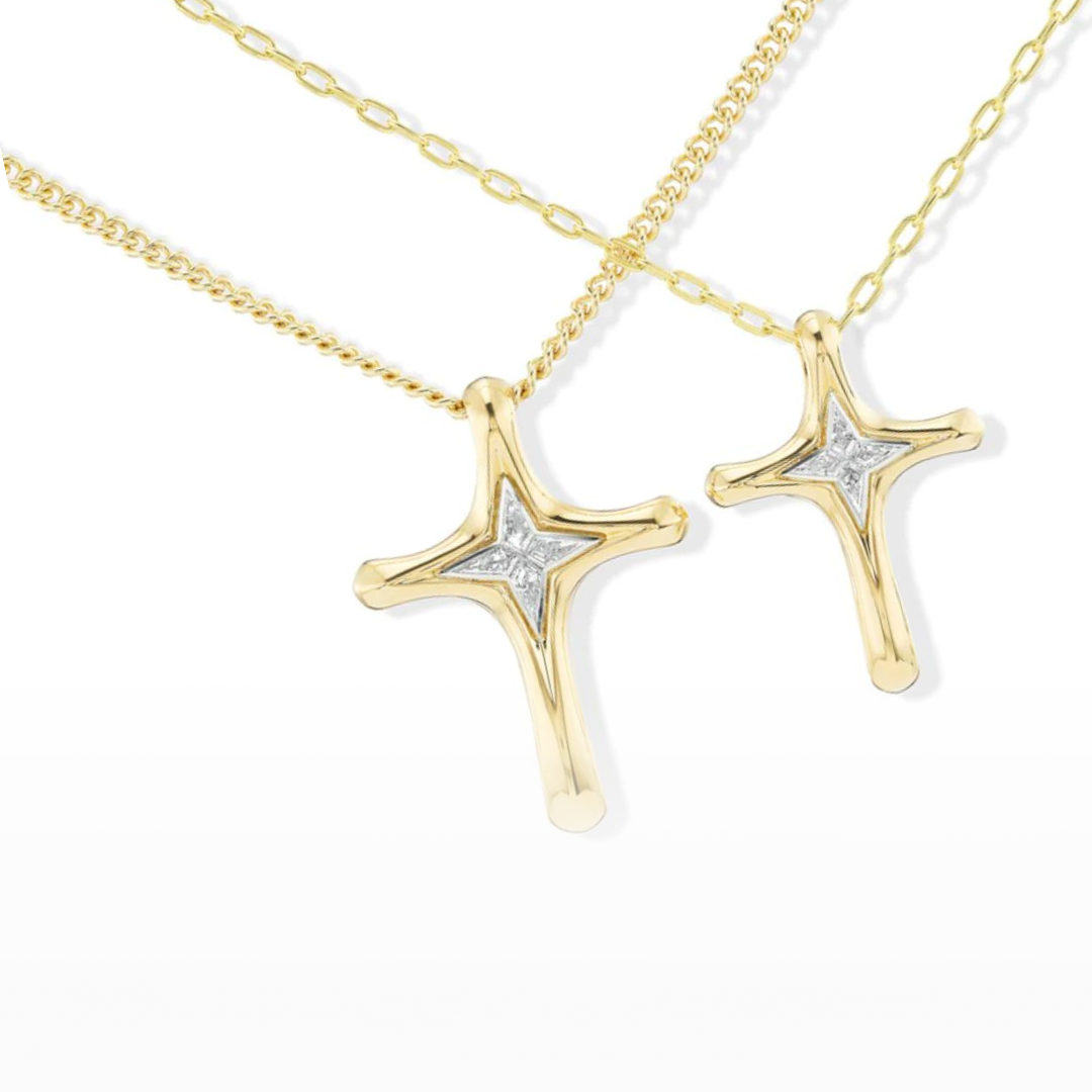The North Star Cross Pendant & Chain