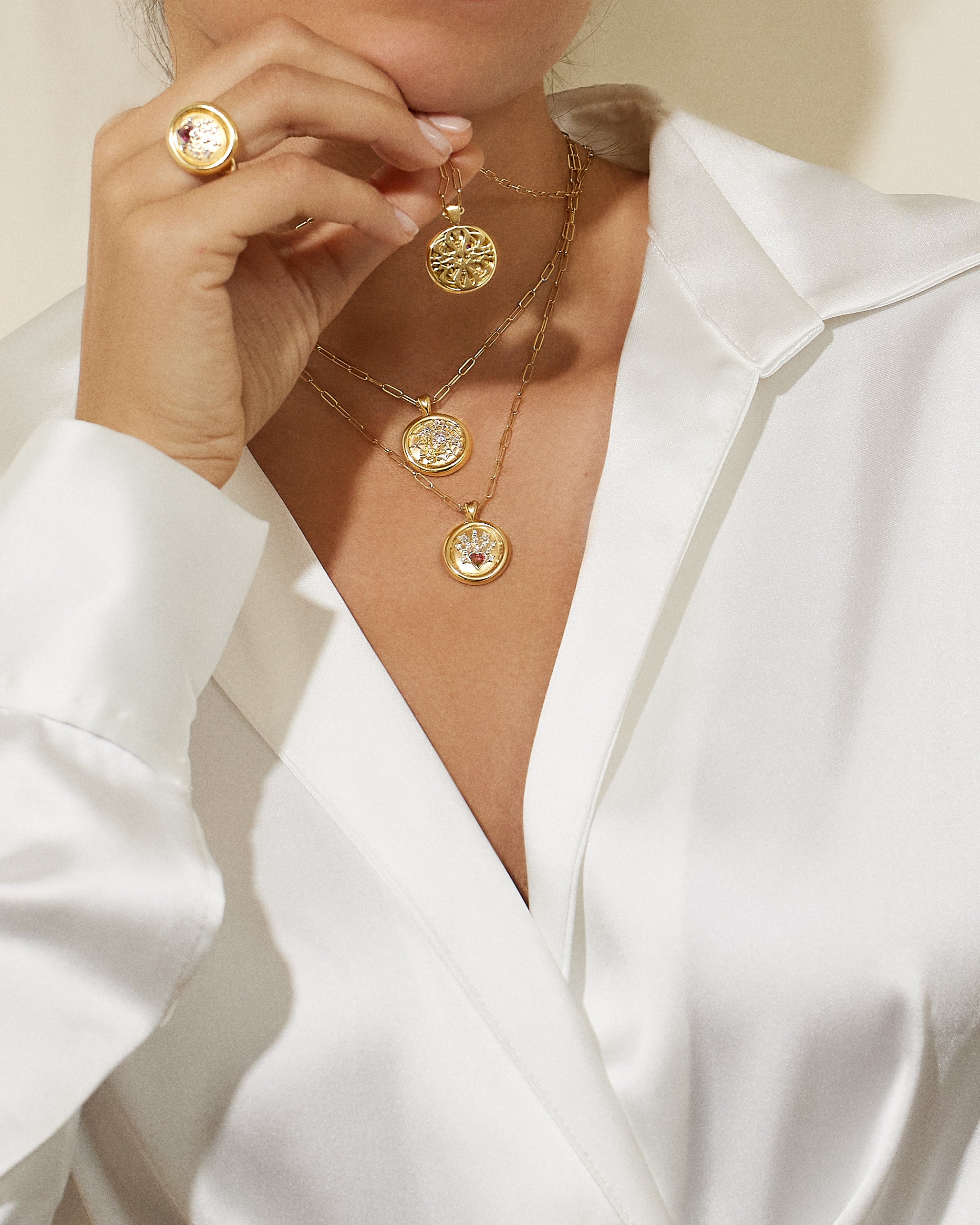 Wisdom Serpent Signet Pendant