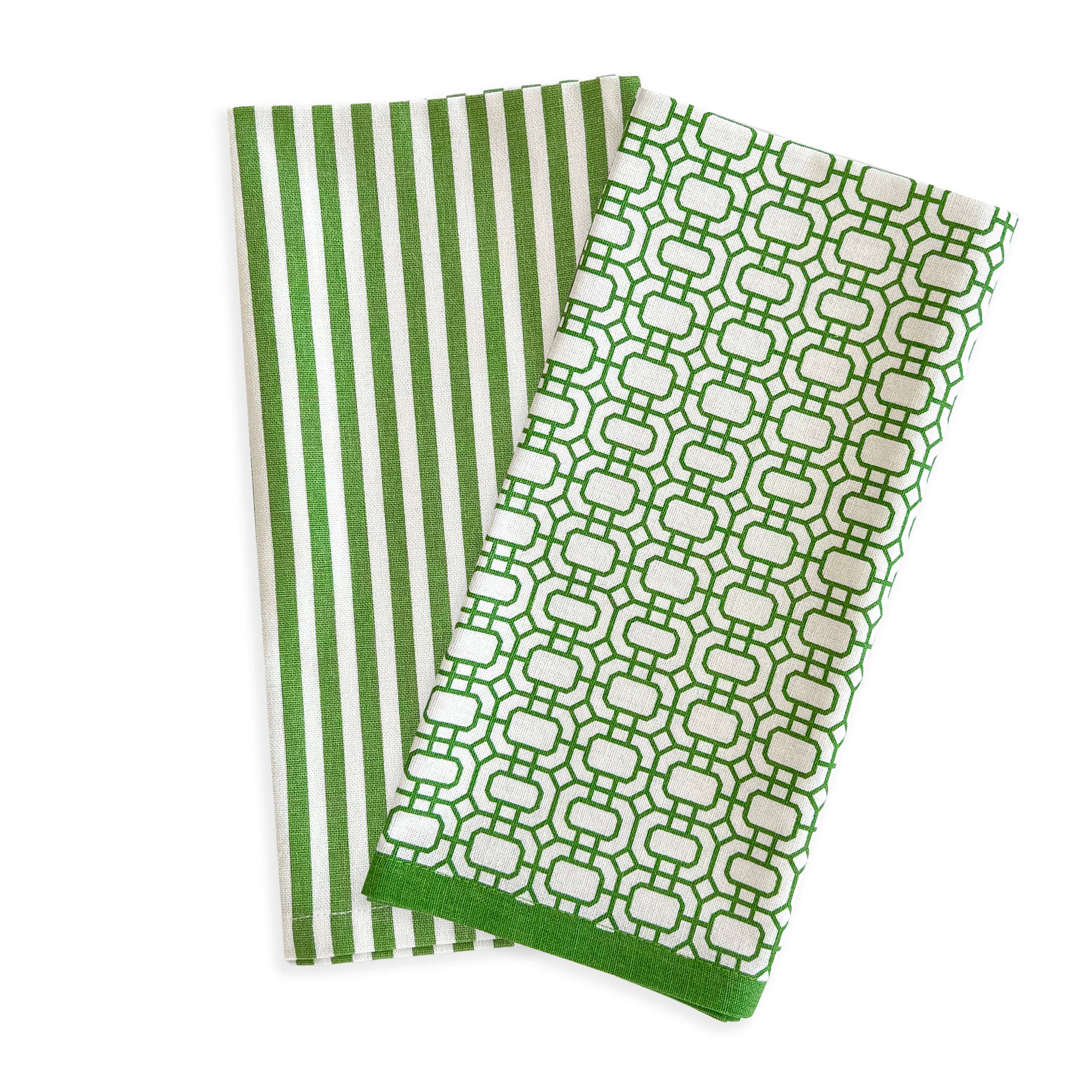 Newport Kitchen Towels, Set of 2 - Verde Green