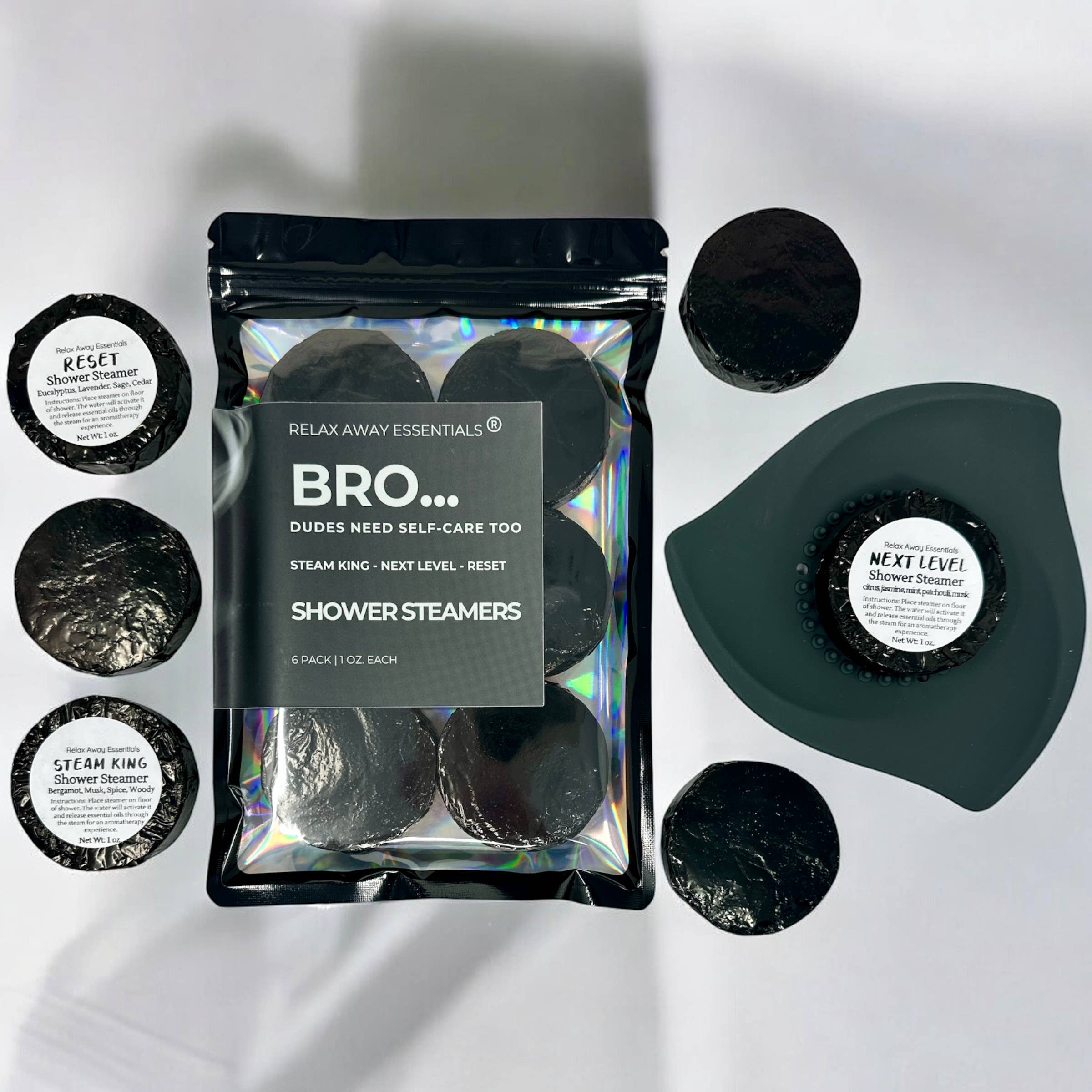 Men's Shower Steamers - Bro 6 Pack - Aromatherapy 