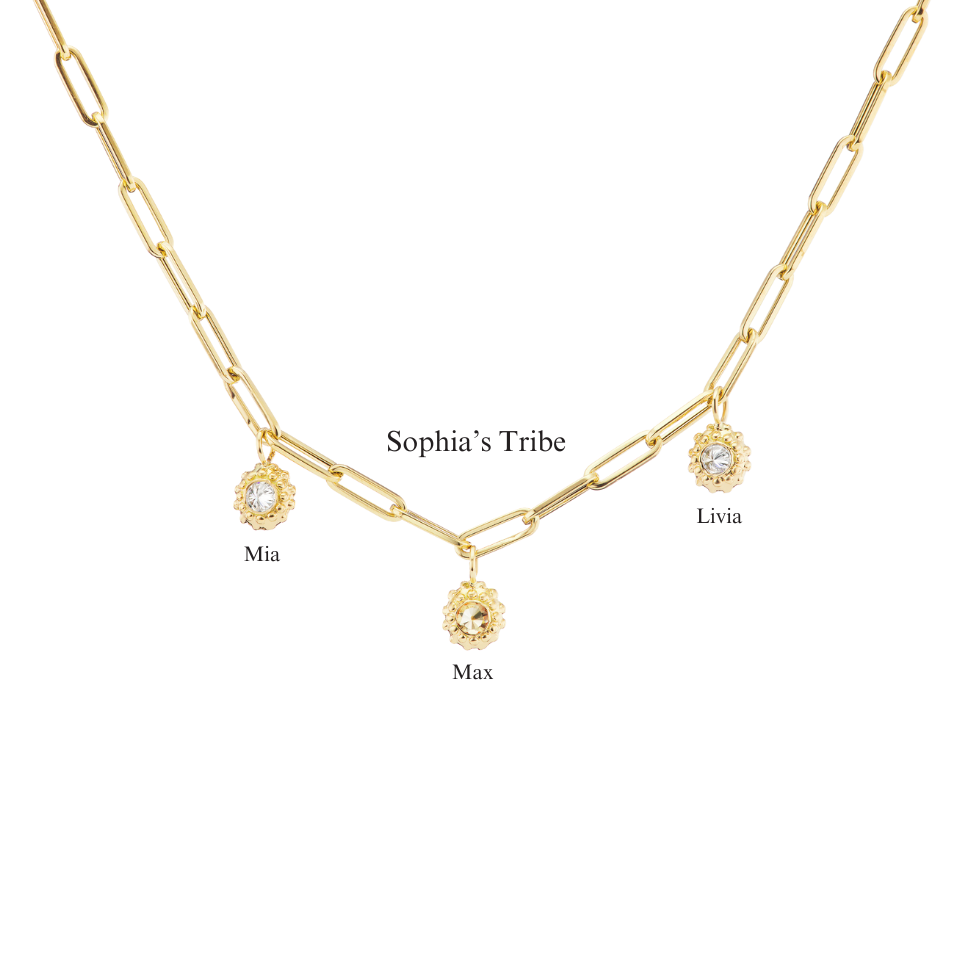 'Tribe' Paperclip Gold Chain