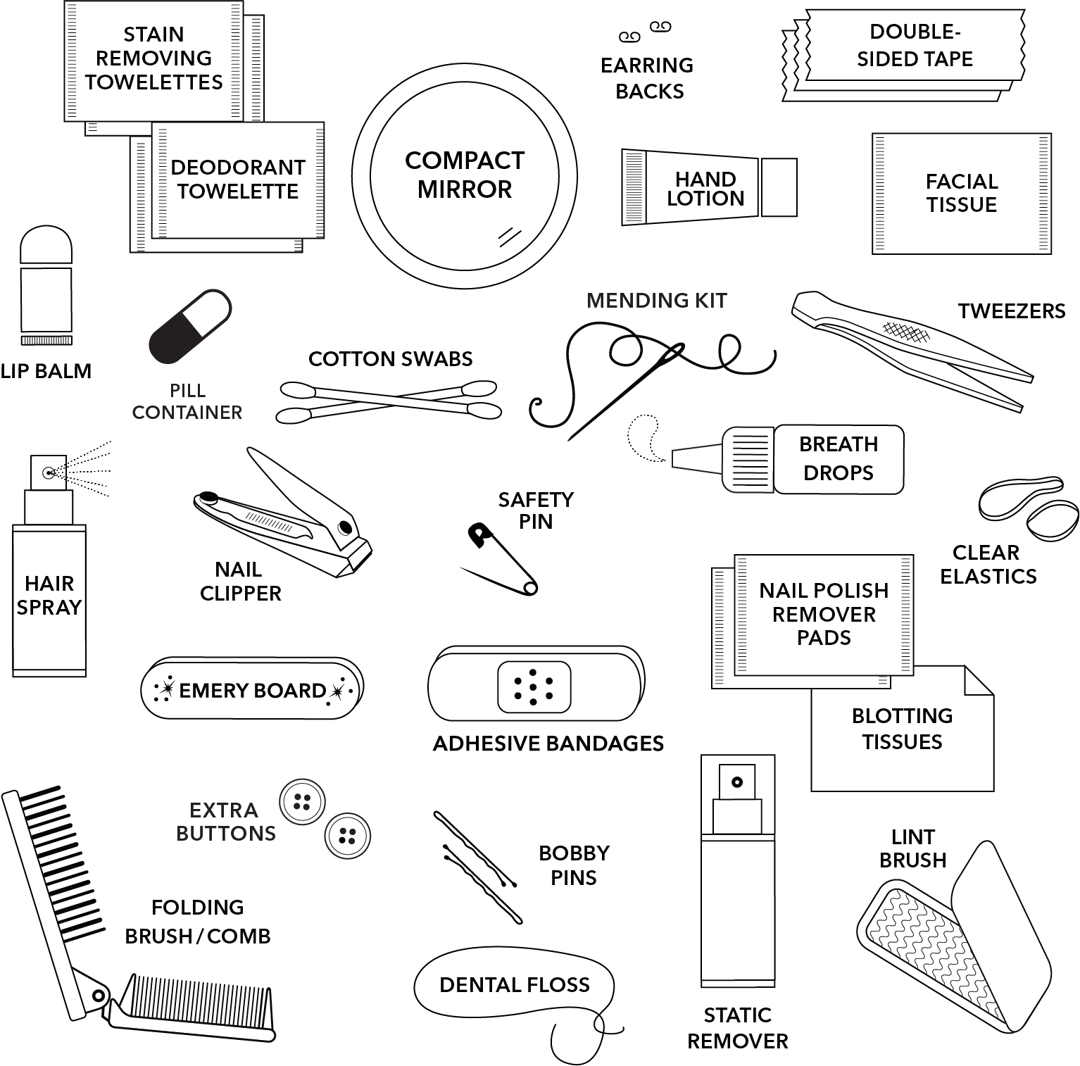 Woven Shemergency Kit | Ivory