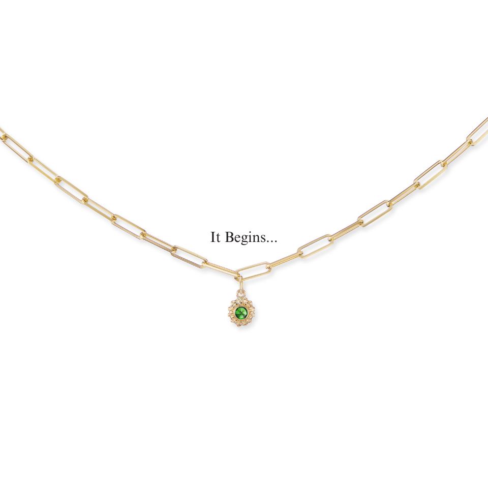 'Tribe' Paperclip Gold Chain