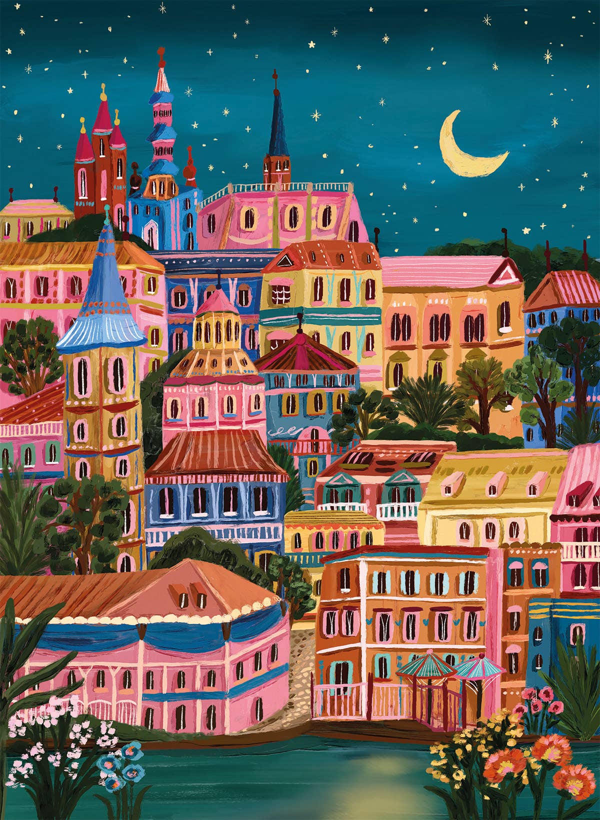 Evening in Prague 1000 Piece Jigsaw Puzzle