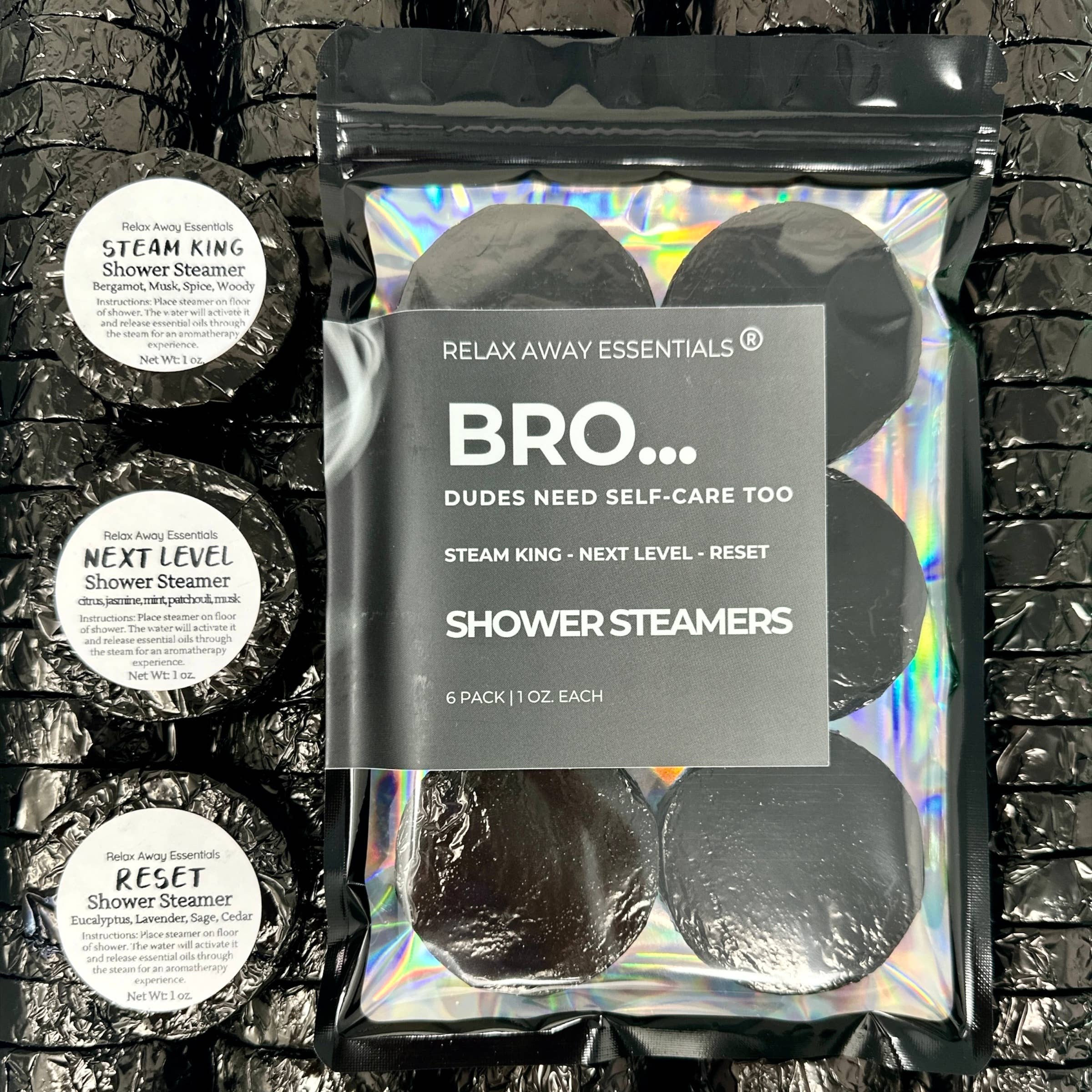 Men's Shower Steamers - Bro 6 Pack - Aromatherapy 