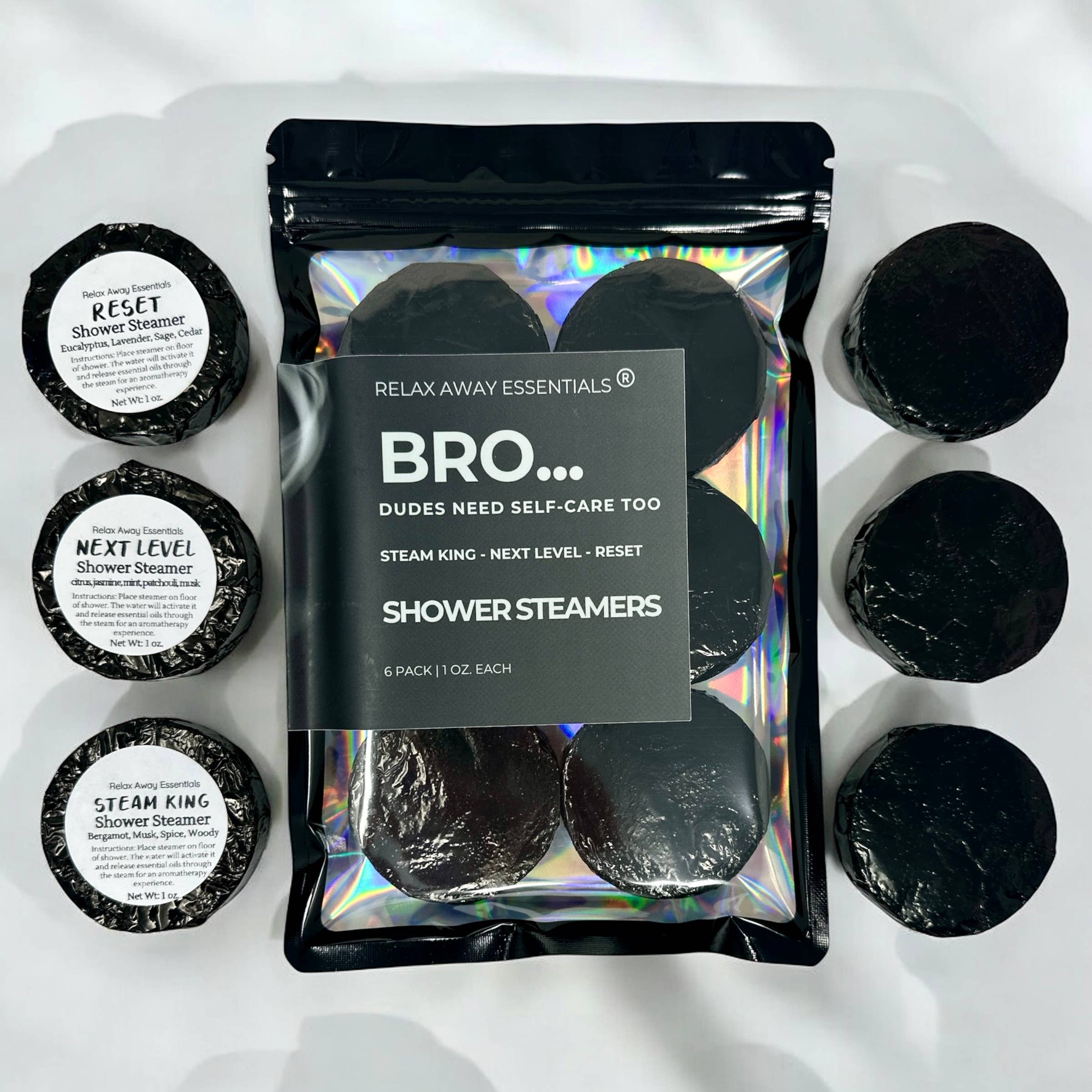 Men's Shower Steamers - Bro 6 Pack - Aromatherapy 