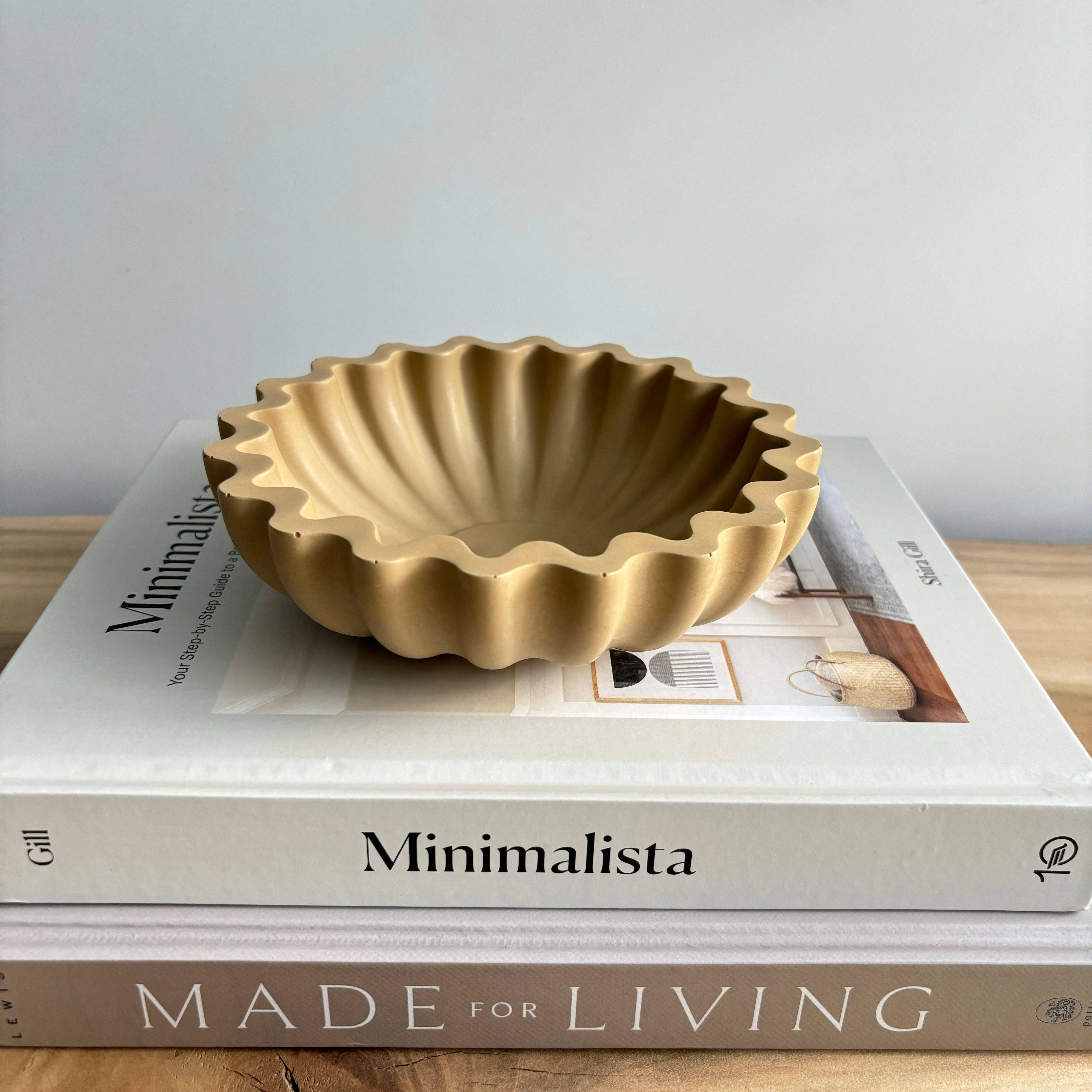 Kyma - Ruffle Bowl | Scallop Bowl | Ripple Bowl : Off White