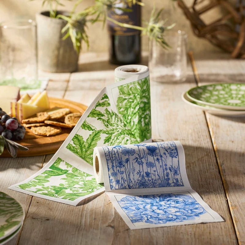 Botanicals Verde Cocktail Napkin Roll