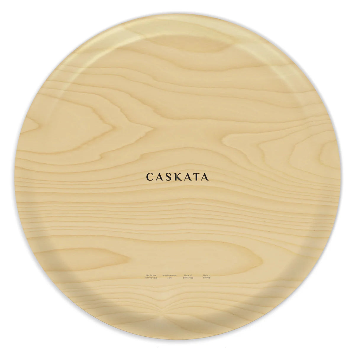 Lucy Large Round Birchwood Tray