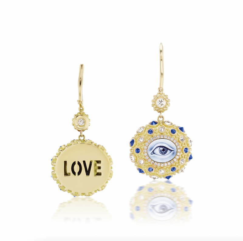 Eye Love Charlotte Blue Sapphire Earrings