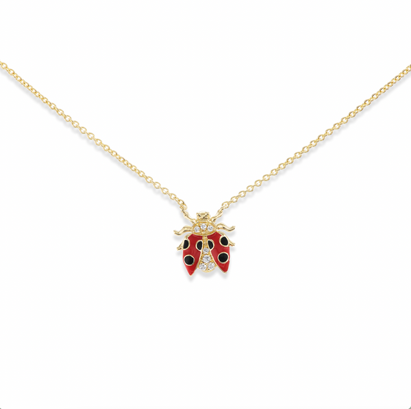 4 Elements Ladybug Charm Necklace