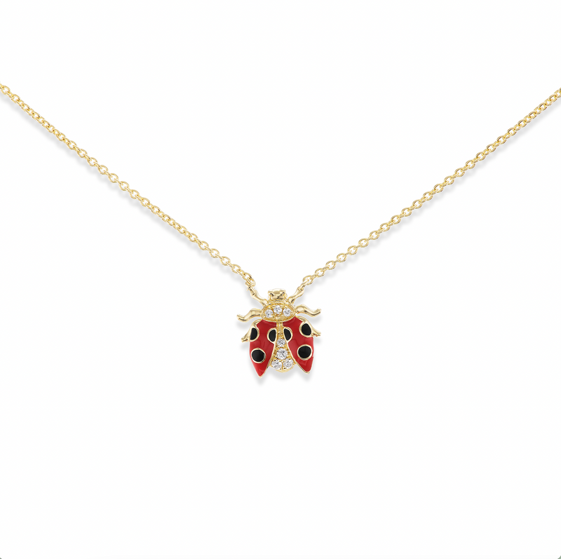 4 Elements Ladybug Charm Necklace