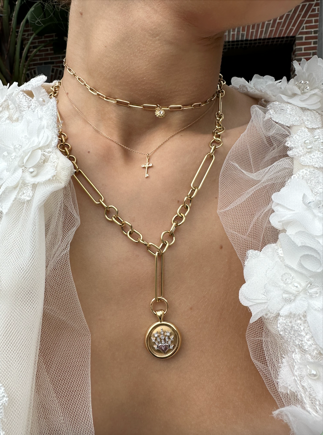 Love Key Charm Necklace