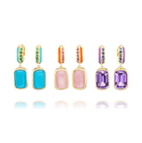'Sweet, Happy Life' Drop Earrings Blue Sapphire
