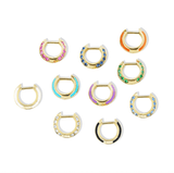 'Sweet, Happy Life' Drop Huggies Blue Topaz