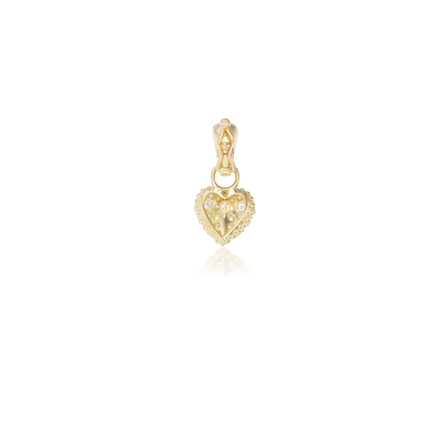 Pink Sapphire Heart Pendant 10k Yellow Gold sold Diamond Accent Small Charm