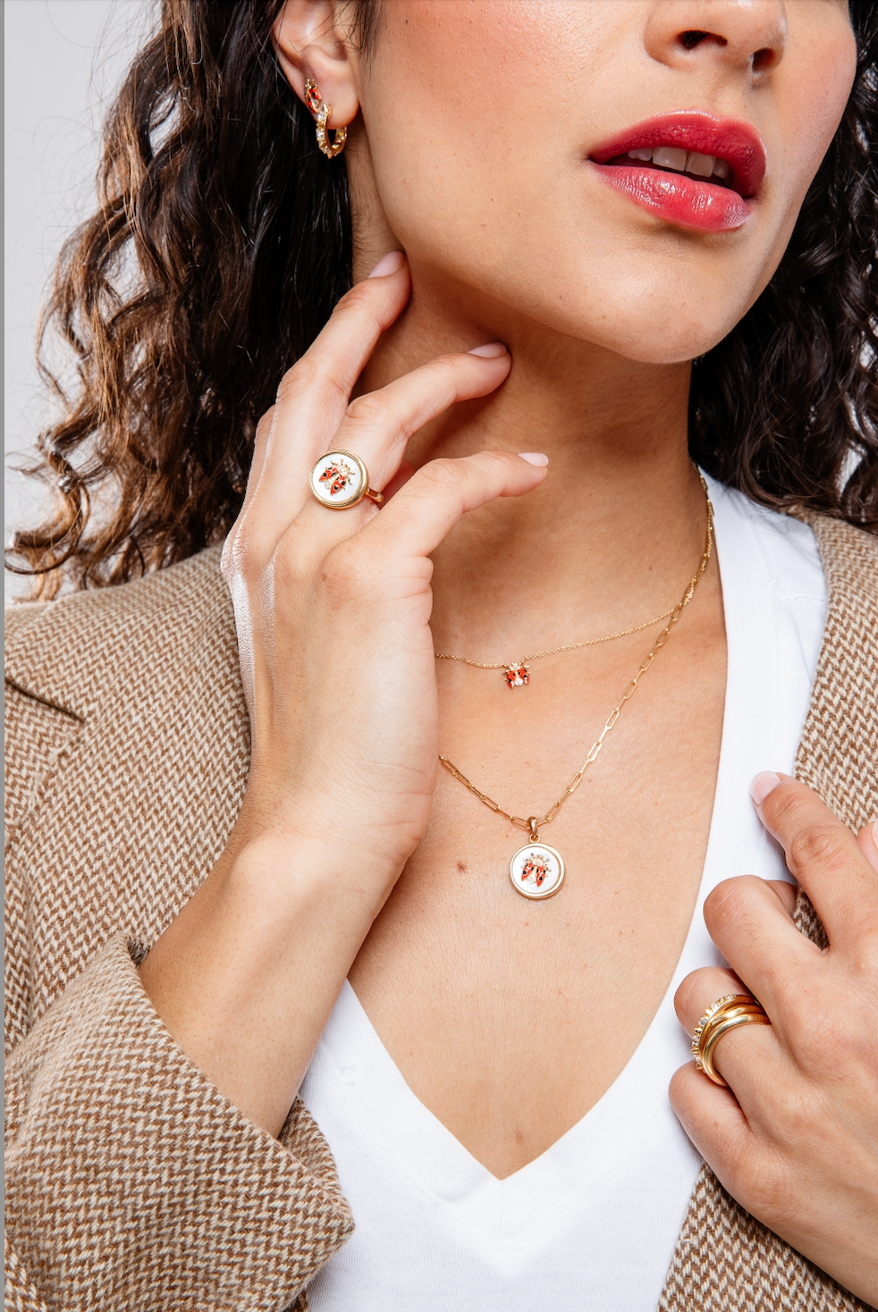 4 Elements Ladybug Ring