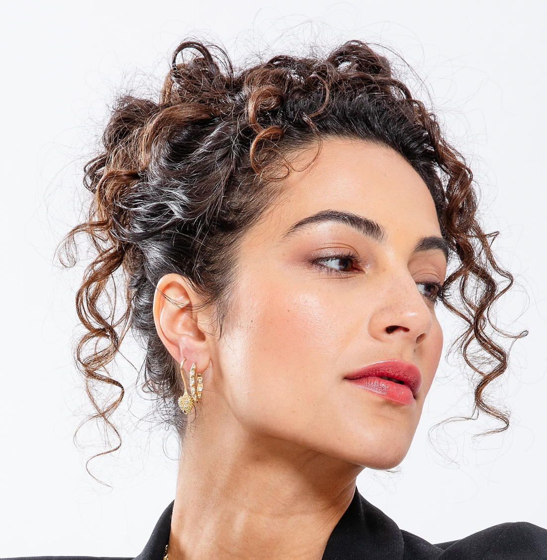 AnaKatarina’s Large Valerie Diamond Hoops – Attitude Collection