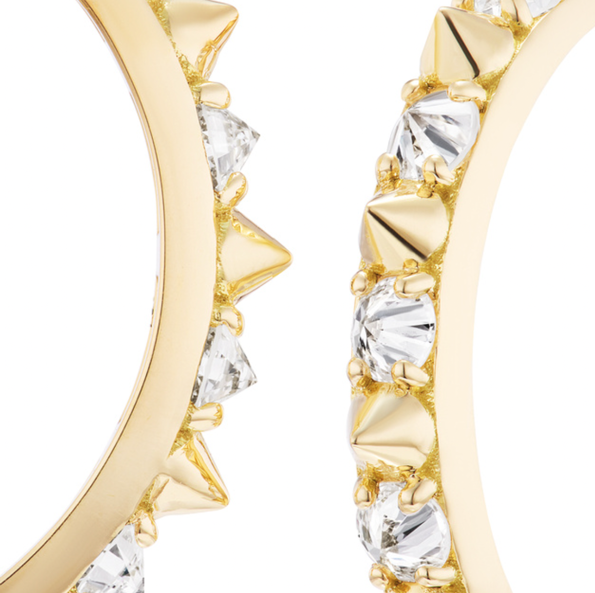 AnaKatarina’s Large Valerie Diamond Hoops – Attitude Collection