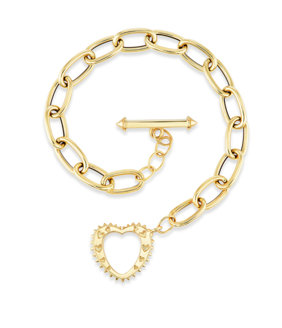 Heartitude Mini Gold and Diamond Bracalet